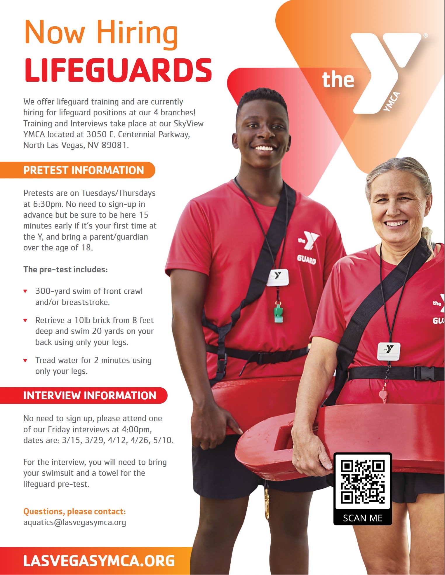 Las Vegas YMCAs are Hiring!